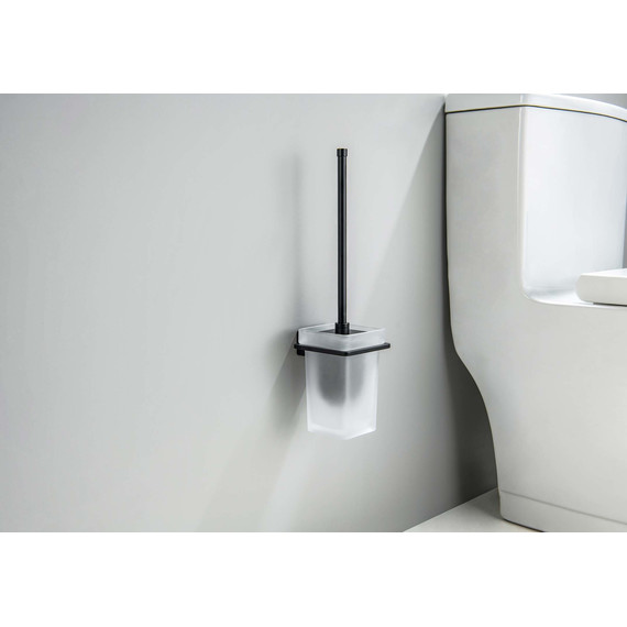 Ёршик для унитаза Aquatek Либра AQ4310MB, цвет чёрный матовый - фото 3