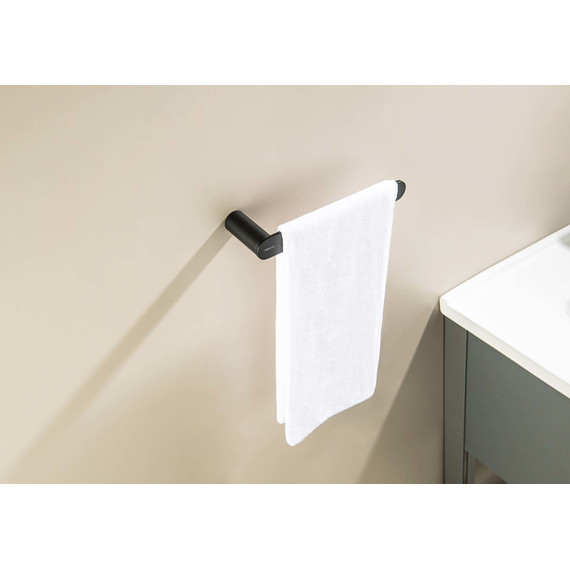 Полотенцедержатель Aquatek Лира AQ4419MB, цвет чёрный матовый - фото 5