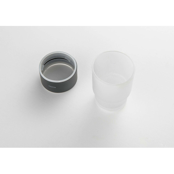 Стакан для зубных щеток Aquatek Лира AQ4428MB, цвет чёрный матовый - фото 2