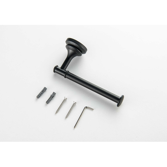 Держатель для туалетной бумаги Aquatek Классик AQ4508MB, цвет чёрный матовый - фото 2