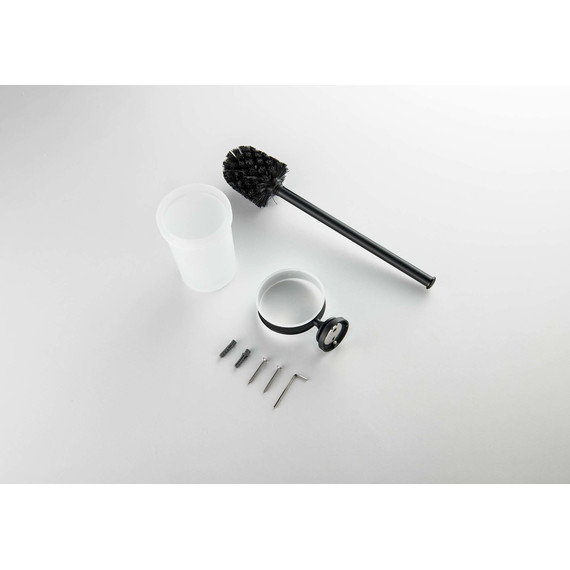 Ёршик для унитаза Aquatek Классик AQ4510MB, цвет чёрный матовый - фото 2