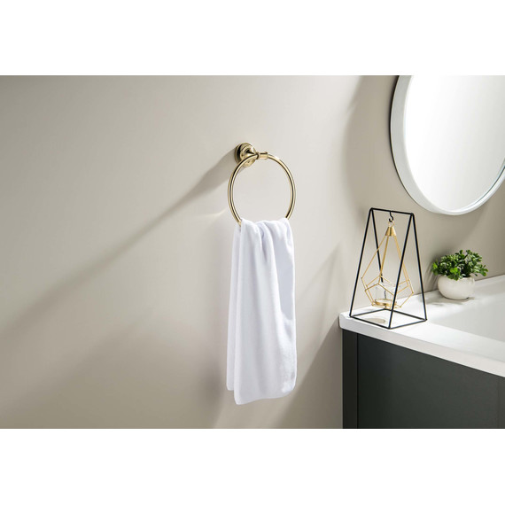Кольцо для полотенец Aquatek Классик AQ4512PG, цвет золото - фото 3