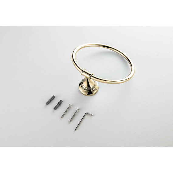 Кольцо для полотенец Aquatek Классик AQ4512PG, цвет золото - фото 2