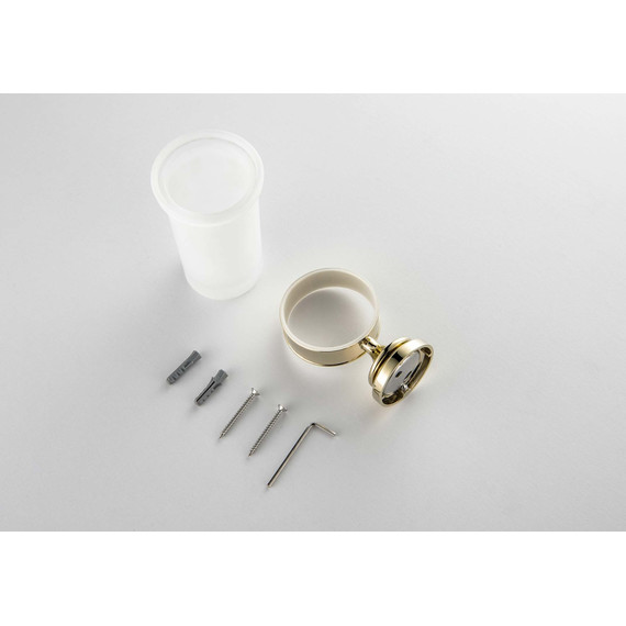 Стакан для зубных щеток Aquatek Классик AQ4527PG, цвет золото - фото 2