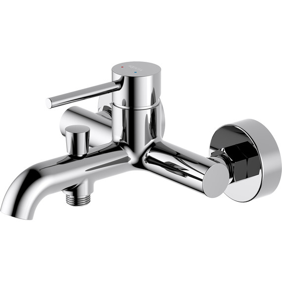 Набор смесителей 3 в 1 для ванны с коротким изливом Aquatek Европа AQ1330CR, Цвет производителя: хром - фото 3