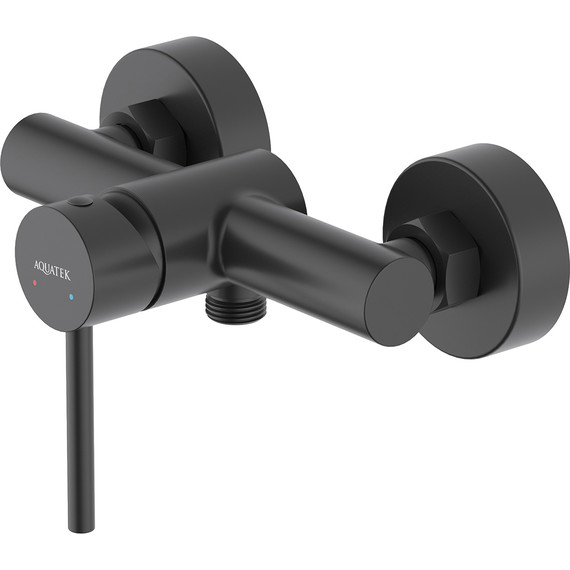 Набор смесителей 3 в 1 для душа Aquatek Европа AQ1331MB, чёрный матовый, Цвет производителя: чёрный матовый - фото 3
