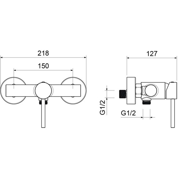 Смеситель для душа Aquatek Европа AQ1332MB, чёрный матовый, Цвет производителя: чёрный матовый - фото 4