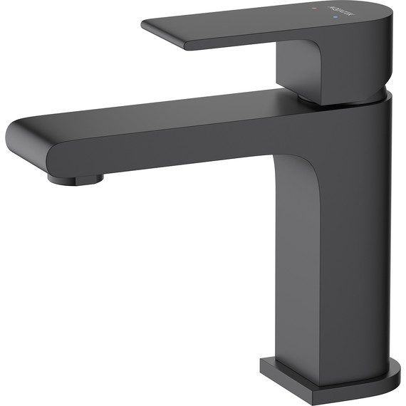 Набор смесителей 3 в 1 для ванны с коротким изливом Aquatek Лира AQ1430MB, чёрный матовый, Цвет производителя: чёрный матовый - фото 2