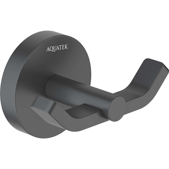 Двойной крючок Aquatek Бетта AQ4602MB, цвет чёрный матовый - фото 2