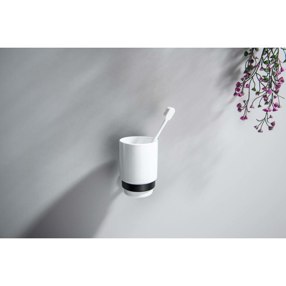 Стакан для зубных щеток Aquatek Бетта AQ4604MB, цвет чёрный матовый - фото 4
