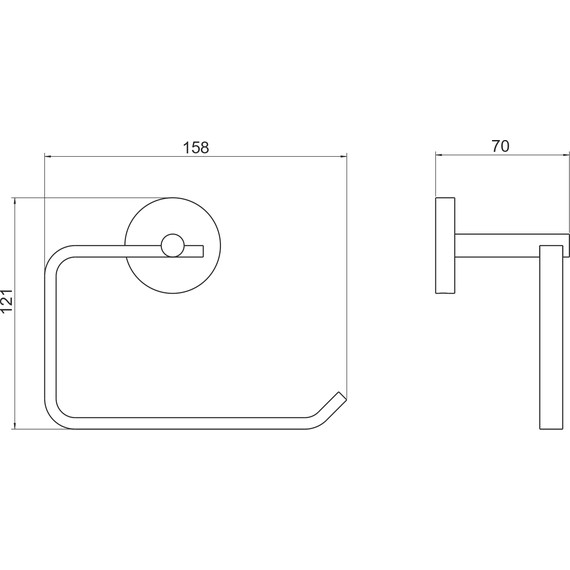 Держатель для туалетной бумаги Aquatek Бетта AQ4608CR - фото 7