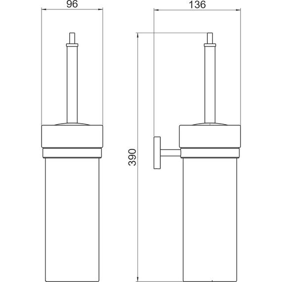 Ёршик для унитаза Aquatek Бетта AQ4610CR - фото 6