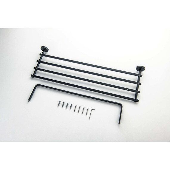 Полка для полотенец Aquatek Бетта AQ4615MB, цвет чёрный матовый - фото 6