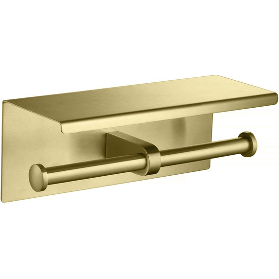 Держатель для туалетной бумаги Aquatek Оберон AQ4909BG, цвет золото шлифованное - фото 2