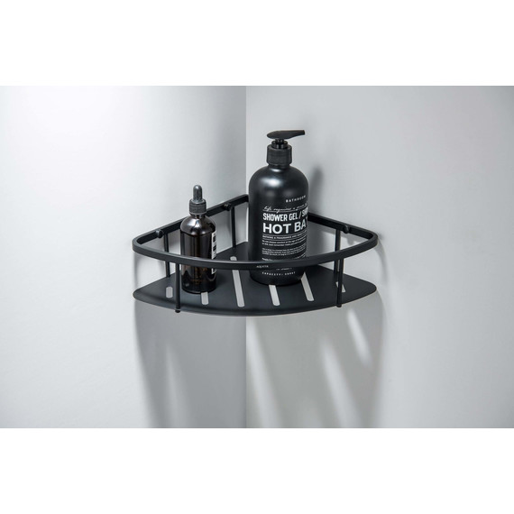 Полка угловая Aquatek  AQ4926MB, цвет чёрный матовый - фото 3