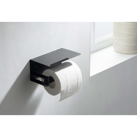 Держатель для туалетной бумаги Aquatek Либра AQ4929MB, цвет чёрный матовый - фото 7