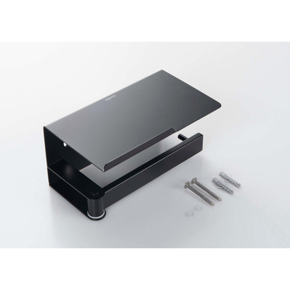 Держатель для туалетной бумаги Aquatek Либра AQ4929MB, цвет чёрный матовый - фото 15