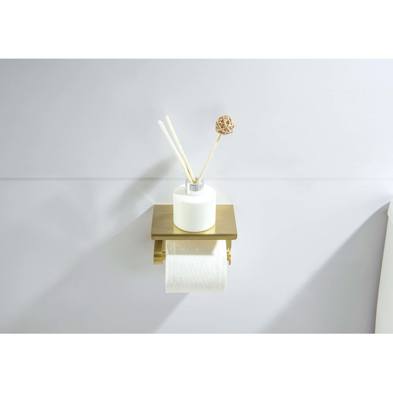 Держатель для туалетной бумаги Aquatek Европа AQ4939BG, цвет золото шлифованное - фото 5