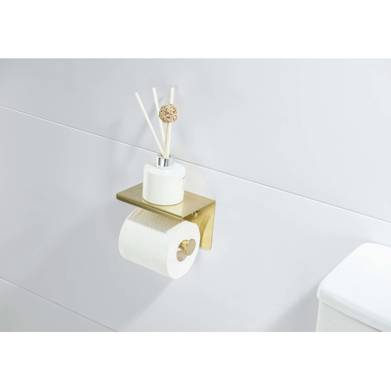 Держатель для туалетной бумаги Aquatek Европа AQ4939BG, цвет золото шлифованное - фото 6