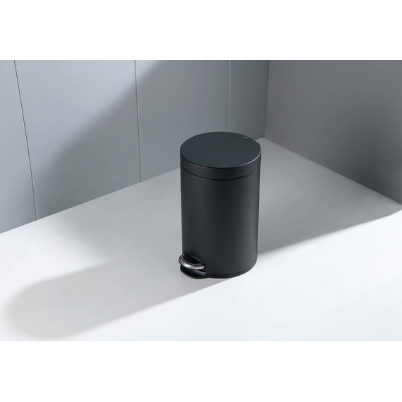 Ведро для мусора с педалью Aquatek  AQ4992MB, цвет чёрный матовый - фото 4