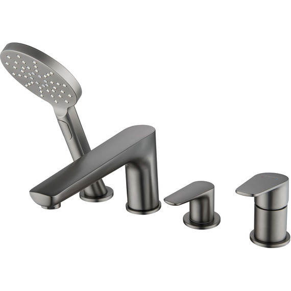 Смеситель для ванны Aquatek Бетта AQ1148BGM, оружейная сталь, Цвет производителя: оружейная сталь - фото 4