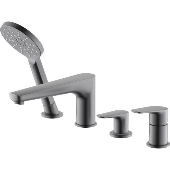 Смеситель для ванны Aquatek Бетта AQ1148BGM, оружейная сталь, Цвет производителя: оружейная сталь - фото 2