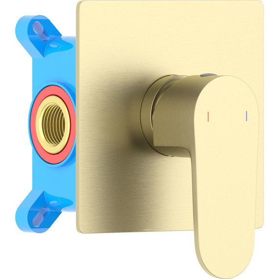 Смеситель для душа Aquatek Оберон AQ1266BG (со скрытой частью) золото шлифованное, Цвет производителя: золото шлифованное - фото 2