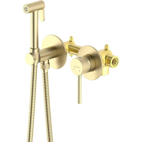 Набор для гигиенического душа Aquatek Европа AQ1319BG (со скрытой частью) золото шлифованное - фото 3