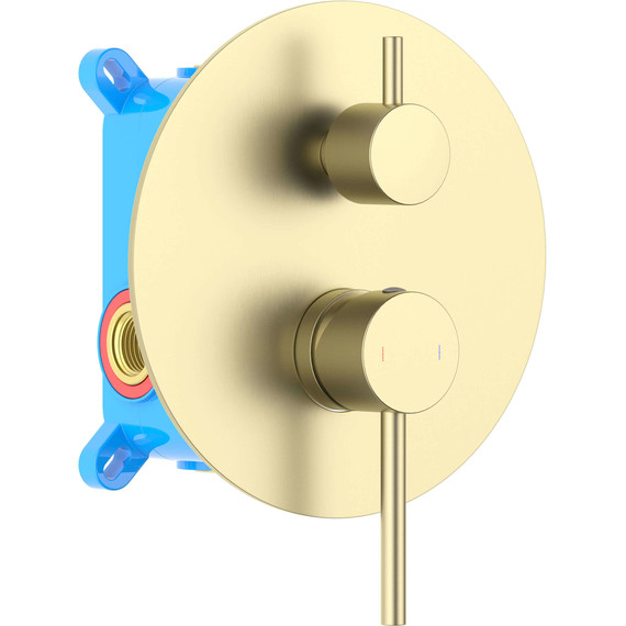 Смеситель для ванны Aquatek Европа AQ1346BG (со скрытой частью) золото шлифованное, Цвет производителя: золото шлифованное - фото 2