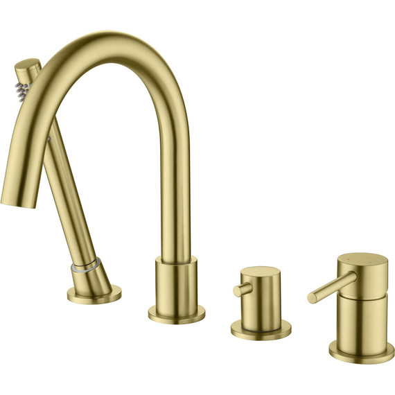 Смеситель для ванны Aquatek Европа AQ1348BG, золото шлифованное, Цвет производителя: золото шлифованное - фото 3