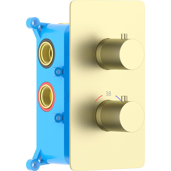 Смеситель для ванны Aquatek Европа AQ1393BG (со скрытой частью) золото шлифованное, Цвет производителя: золото шлифованное - фото 2