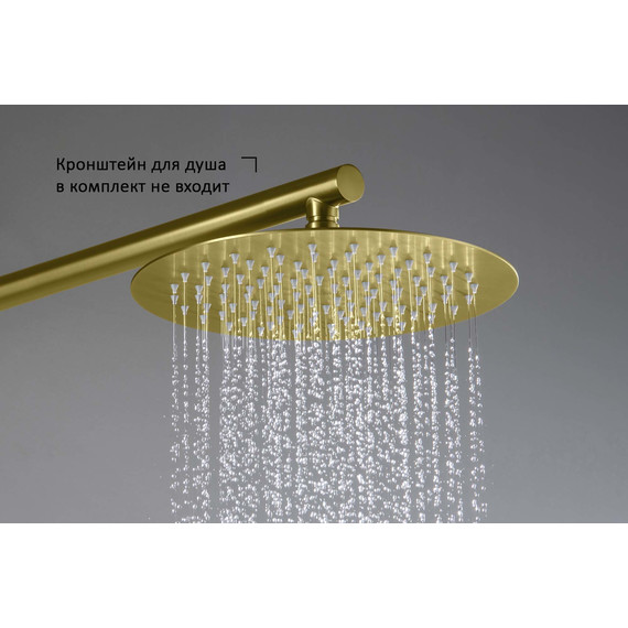 Верхний душ Aquatek 250x250 AQ2073BG, золото шлифованное - фото 6