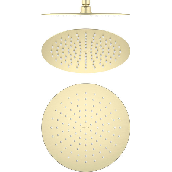 Верхний душ Aquatek 250x250 AQ2073BG, золото шлифованное - фото 3