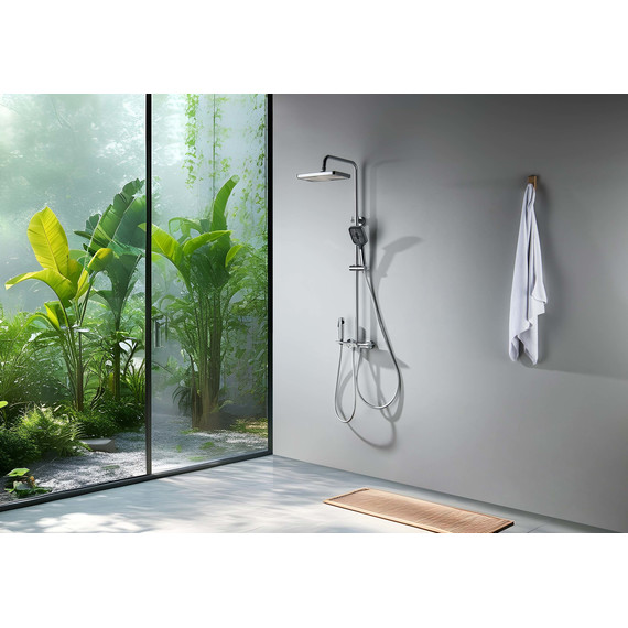 Душевая стойка Aquatek Поларис AQ3040CR (с гигиеническим душем), Цвет производителя: хром - фото 10