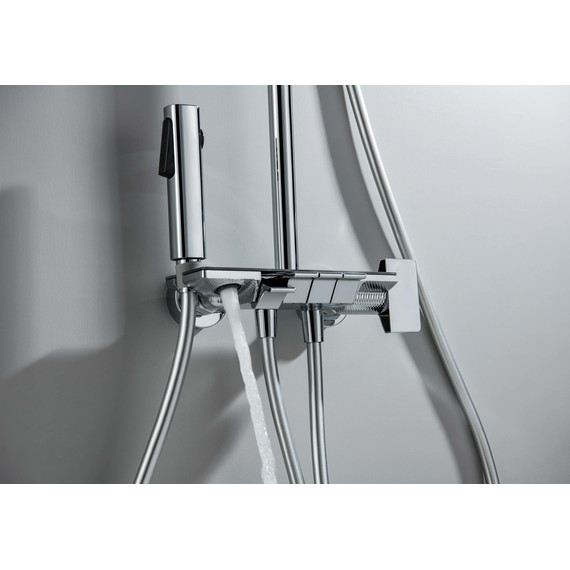 Душевая стойка Aquatek Поларис AQ3040CR (с гигиеническим душем), Цвет производителя: хром - фото 12