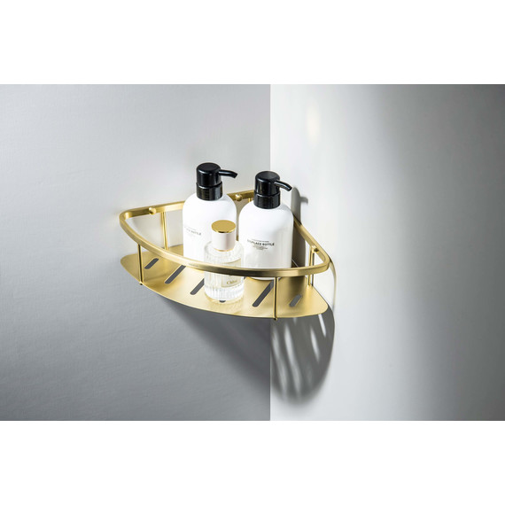 Полка угловая Aquatek AQ4926BG, цвет золото шлифованное - фото 4