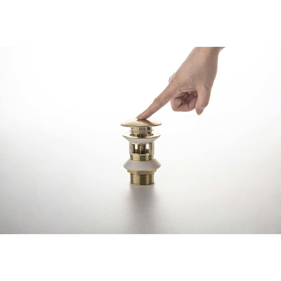 Донный клапан Aquatek AQ6002BG, золото шлифованное - фото 4