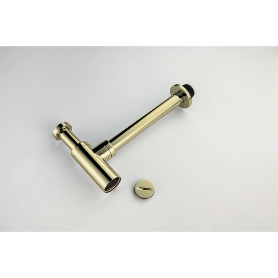 Сифон для умывальника Aquatek AQ6012PG, золото полированное - фото 4