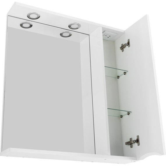 Зеркало-шкаф BelBagno 70 см MARINO-SPC-700/750-1A-BL-P-R, Bianco Lucido - фото 11