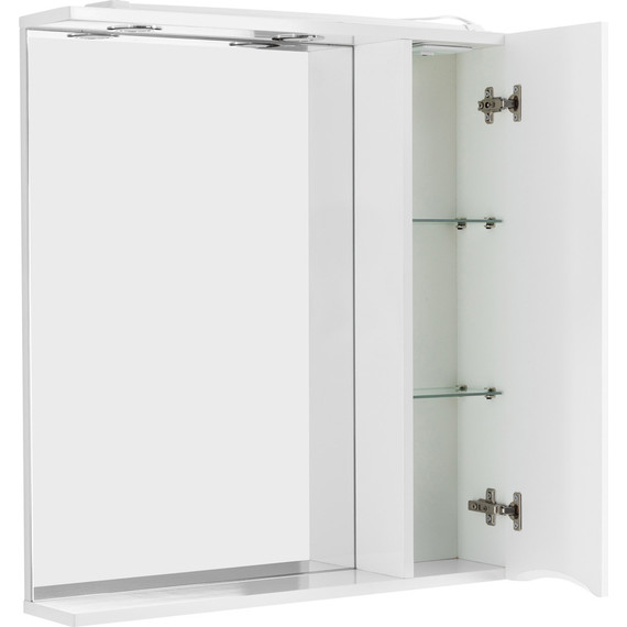 Зеркало-шкаф BelBagno 70 см MARINO-SPC-700/750-1A-BL-P-R, Bianco Lucido - фото 4