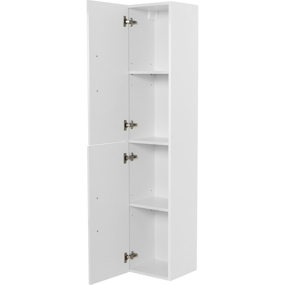 Пенал подвесной BelBagno AURORA-1600-2A-SC-BO-P-L 35 см, левый, Bianco Opaco - фото 3