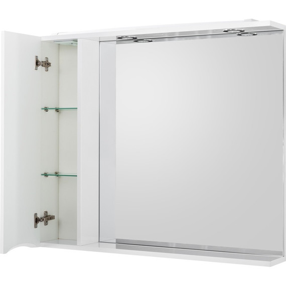 Зеркало-шкаф BelBagno 90 см MARINO-SPC-900/750-1A-BL-P-L, Bianco Lucido - фото 5