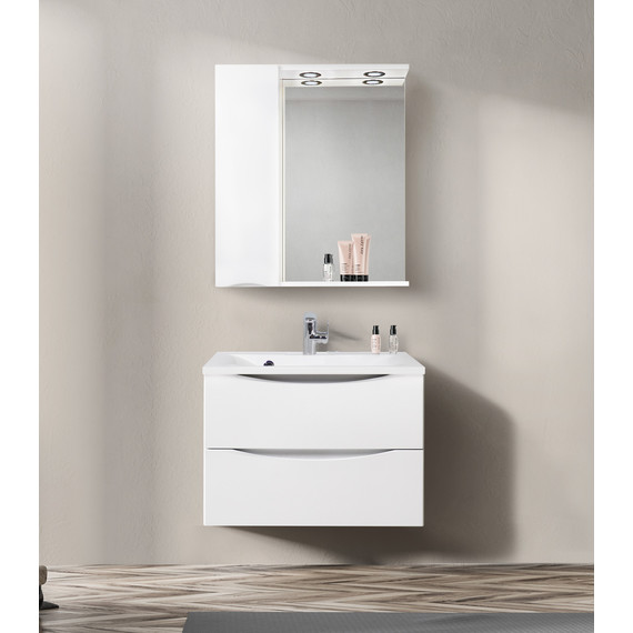 Зеркало-шкаф BelBagno 70 см MARINO-SPC-700/750-1A-BL-P-L, Bianco Lucido - фото 12