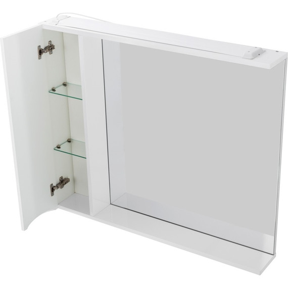 Зеркало-шкаф BelBagno 80 см MARINO-SPC-800/750-1A-BL-P-L, Bianco Lucido - фото 7