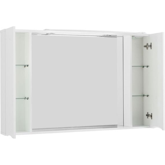 Зеркало-шкаф BelBagno 120 см MARINO-SPC-1200/750-2A-BL-P, Bianco Lucido - фото 4
