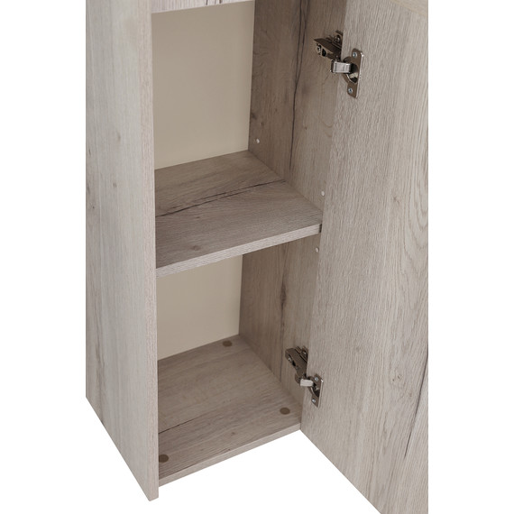 Пенал подвесной BelBagno KRAFT-1600-2A-SC-RGB-L 33 см, Rovere Galifax Bianco - фото 4