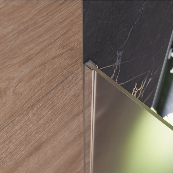 Душевая перегородка Mirsant Walk in 90 см с аксессуарами (стекло 8 мм) хром/матовое - фото 2