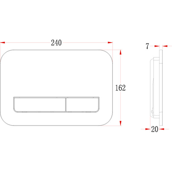 Кнопка смыва Veconi Flush FLV12-G, золото брашинг - фото 2