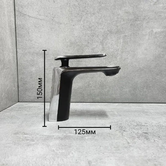 Смеситель для раковины Haiba HB10548-7, черный/хром - фото 4