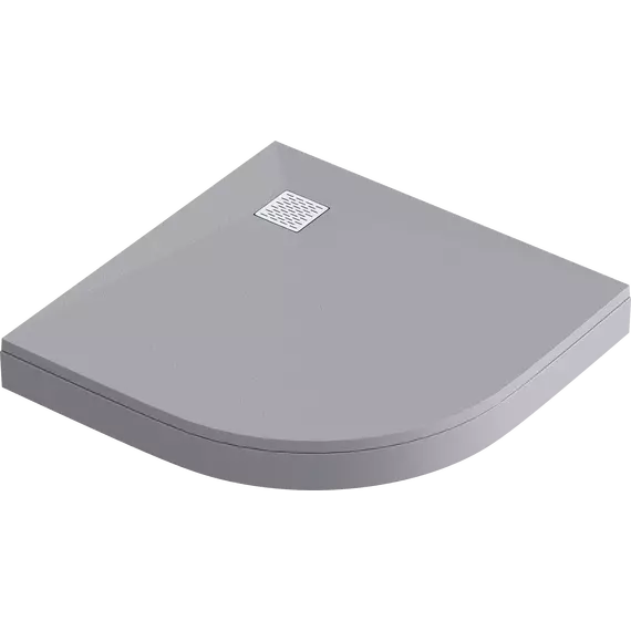 Каменный поддон Bas Essentia 90x90 см, графит (полукруглый) - фото 2